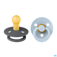 Bibs 1 Sucette Duo Iron Baby Blue