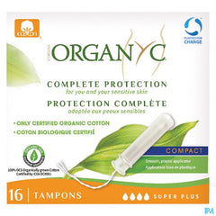 Organyc Tampon Compact Super Plus Coton Bio 16