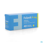 Folavit 4 mg - Acide folique - 40 x 4 mg