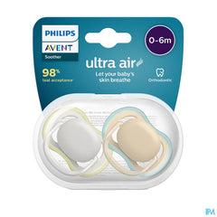 Philips Avent Sucette +0m Air Vert Gris
