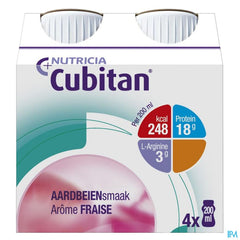 Cubitan Goût Fraise Bouteilles 4x200ml