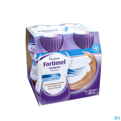 Fortimel Compact 2.4kcal Arôme Chocolat Complément Nutritionnel Dénutrition Bouteilles 4x125ml