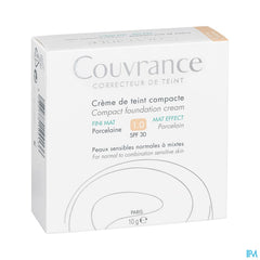 Eau Thermale Avène - Couvrance Crème de teint compacte Fini mat Porcelaine
