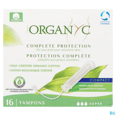 Organyc Tampon Compact Super Coton Bio 16