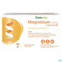 Careway Magnesium 450mg + Vitamine B6 Caps 90