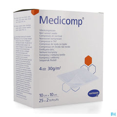 Medicomp Cp Ster 4pl 10x10cm 30g 25x2