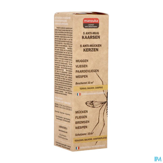 Manouka Bougie A/moustiques 5x23g