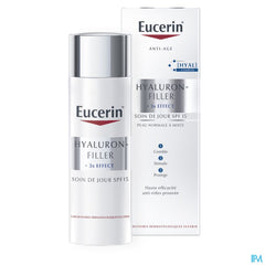 Hyaluron-Filler + 3x Effect Soin de Jour SPF 15 Peau Normale à Mixte Anti-Rides & Anti-Âge avec pompe 50ml