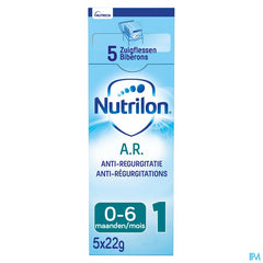 Nutrilon AR 1 | En cas de régurgitations | Lait Bébé 0-6 mois | Lait en Poudre pour Biberon | Sachets 5x23g