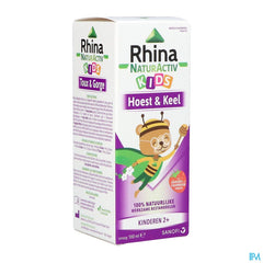 Rhina Naturactiv 100ml Enfants - Toux sèche, Toux grasse, Mal de gorge