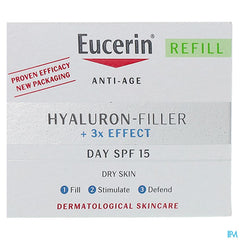Hyaluron-Filler + 3x Effect Soin de Jour SPF 15 Peau Sèche Anti-Rides & Anti-Âge Recharge 50ml