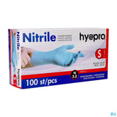 Pharmex Gants Nitril Bleu S/poudre S 100