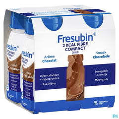Fresubin 2 Kcal Fibre Compact Drink Choco 4x125ml