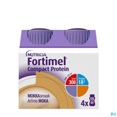 Fortimel Compact Protein Goût Moka Bouteilles 4x125 ml