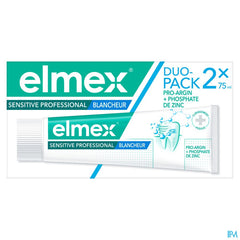 elmex Sensitive Professional Blancheur Dentifrice Dents Sensibles 2x75ml