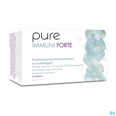 Pure Immuni Forte. Adultes. Vitamine C, D, Zinc, Selenium. Immunité. 60 comprimés.