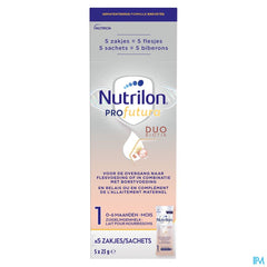 Nutrilon Profutura 1 | Composition unique DUOBIOTIK | Lait Nourrissons Bébé 0 à 6 mois | Lait en Poudre pour Biberon | Sachets 5x23g