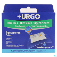 Urgo Brulures Superficielles Wtp Pansement 5x7cm 6