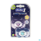 Dodie Sucette Anatomique Silic. +18m Nuit 2