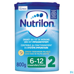 Nutrilon 2 | Lait De Croissance Enfant 6-12 mois | Lait en Poudre pour Biberon | Boite 800g