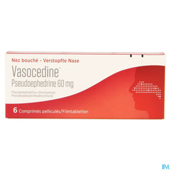 Vasocedine Pseudoephedrine 6 comprimés nez bouché