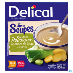 Delical Soupe Veloute Poireaux Pdt & Creme 4x200ml