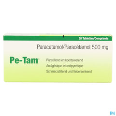 Pe-Tam Paracétamol 500mg 20 comprimés
