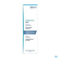 Ducray KERACNYL Mat Crème matifiante Anti-brillance, resserre les pores - Peaux mixtes à grasses