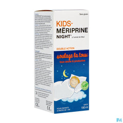 Kids-Mériprine Night 180ml - Sirop contre la toux pour la toux sèche et productive nocturne à partir d'1 an