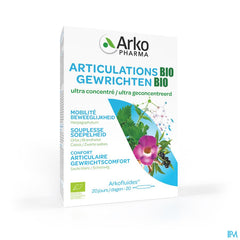 Arkopharma Arkofluides Articulations Bio Mobilité Souplesse Ampoules 20x10ml