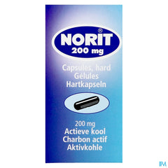 Norit 200 mg 30 gélules capsules charbon activé Antidiarrhéiques Kela Pharma