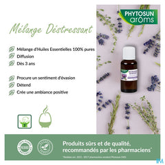 Phytosun® Mélange D’Huiles Essentielles – Déstressant – 30 ml – Détente & Vacances