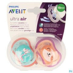 Philips Avent Sucette +18m Air Girl Giraffe Chat