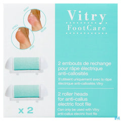 2 TETES DE REMPLACEMENT / RAPE PIEDS (ASIE)