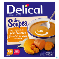 Delical Soupe Vel.potiron Patates Douces&cr4x200ml