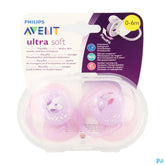 Philips Avent Sucette Soft Deco +0m Girl 2 SCF227/20