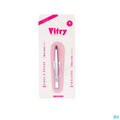 PINCE A EPILER MORS BIAIS INOX
