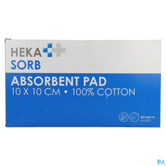 Hekasorb Pansement Absorbant N/sterile 10x10cm 50