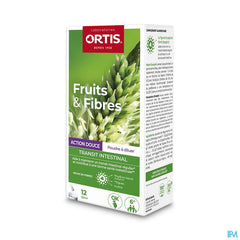 Ortis Fruits & Fibres Action Douce Sticks 12x10g