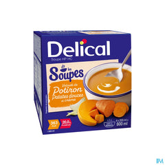 Delical Soupe Vel.potiron Patates Douces&cr4x200ml