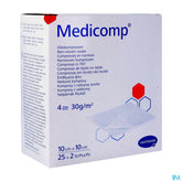 Medicomp Cp Ster 4pl 10x10cm 30g 25x2