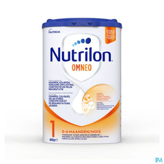 Nutrilon Omneo 1 | Crampes, Coliques, Selles dures, Constipation | Lait Bébé 0-6 mois | Lait en Poudre pour Biberon | Boite 800g