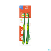 elmex Brosse à Dents Enfant 6-12 ans Souple 2 pièces