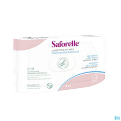 Saforelle Lingettes Flushable Pocket 10