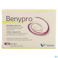 Benypro 30 gélules - soutient la fonction urinaire normale chez les hommes, pour le maintien de la prostate normale