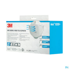 3m Aura Masque Prot. Respir. Ffp2 9320d+ Pack 5