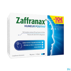 PROMO -10 EUR Zaffranax® Humeur Positive 90 Gélules - Émotionnel (1), stress (2), fatigue (3)