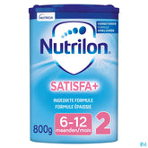 Nutrilon Satisfa+ 2 | Lait de suite épaissi Bébé 6-12 mois | Lait en Poudre pour Biberon | Boite 800g