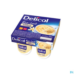 Delical Riz Lait Vanille 4x200g