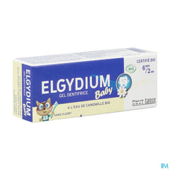 ELGYDIUM Baby dentifrice - dentifrice bébé 6 mois / 2 ans – certifié BIO
